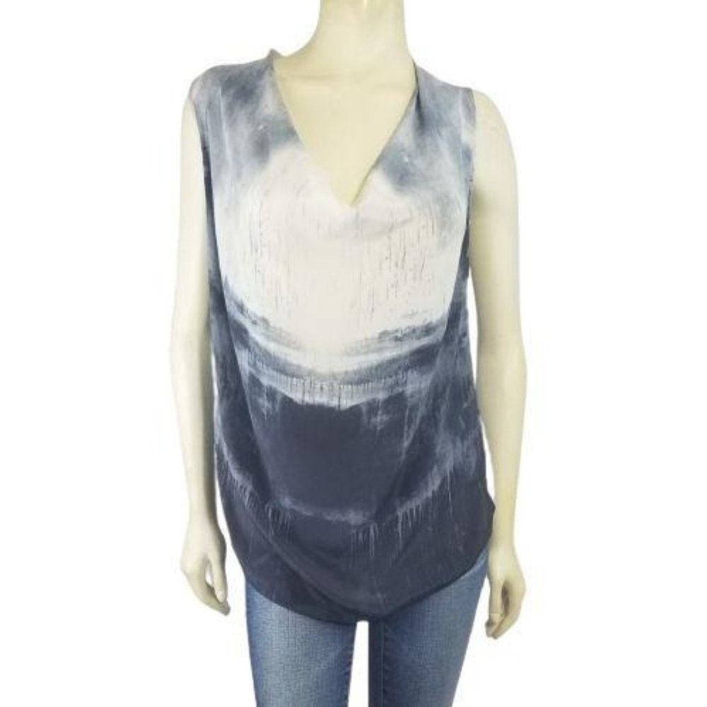 Vince Silk Sleeveless Blouse Tank Top Large - Picture 3 of 5